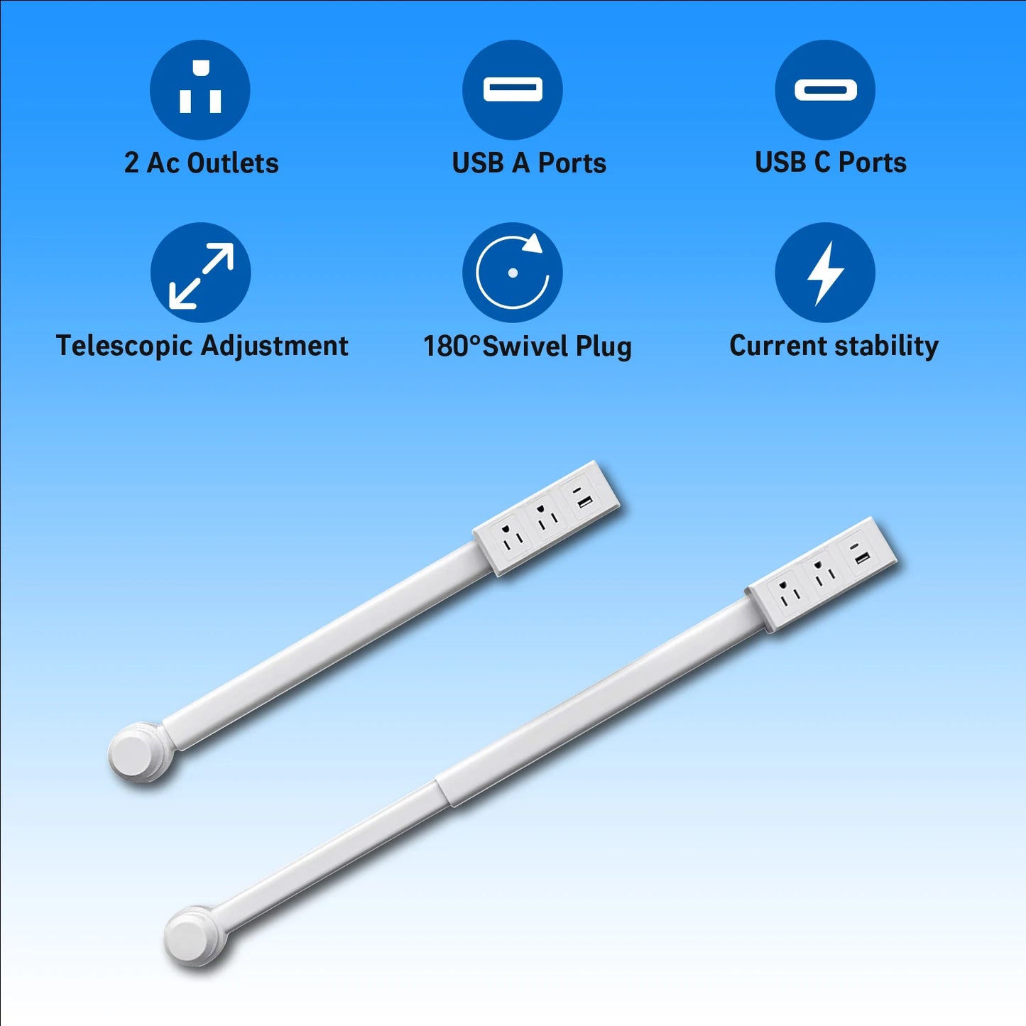 Zero-Gap 180° Swivel Power Hub