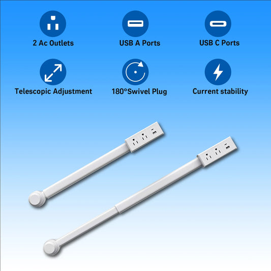 180° Swivel Space-Saving Power Hub