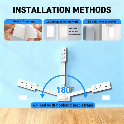 180° Swivel Space-Saving Power Hub